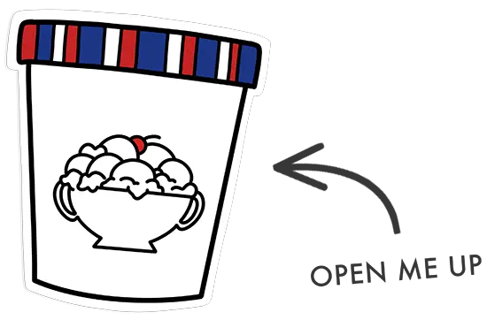 'Open Me Up' carton icon
