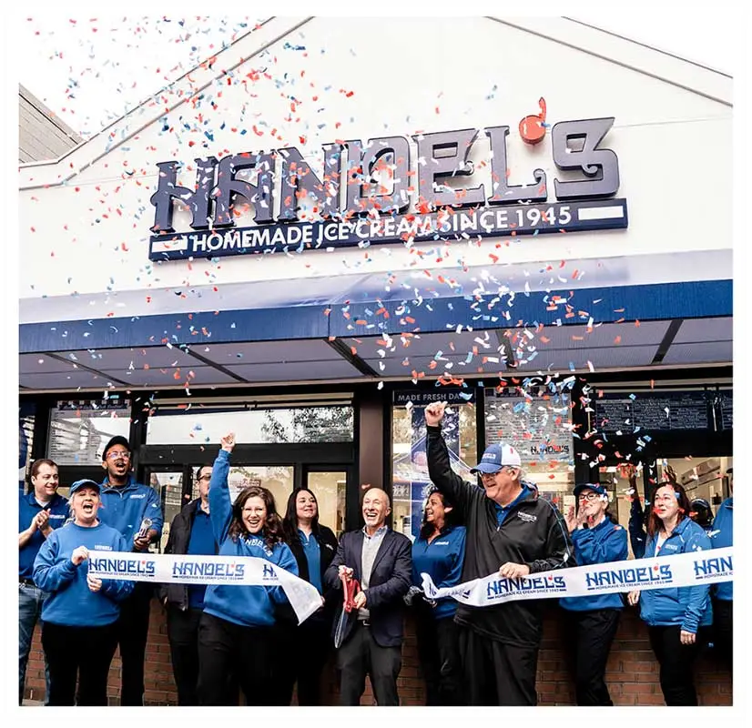 Handel's team celebrating store opening in Midtown Atlanta