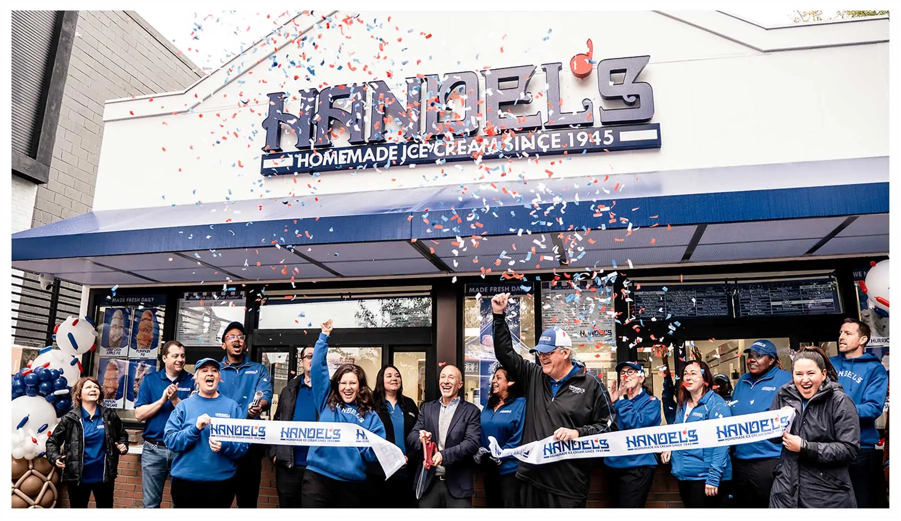 Handel's team celebrating store opening in Midtown Atlanta