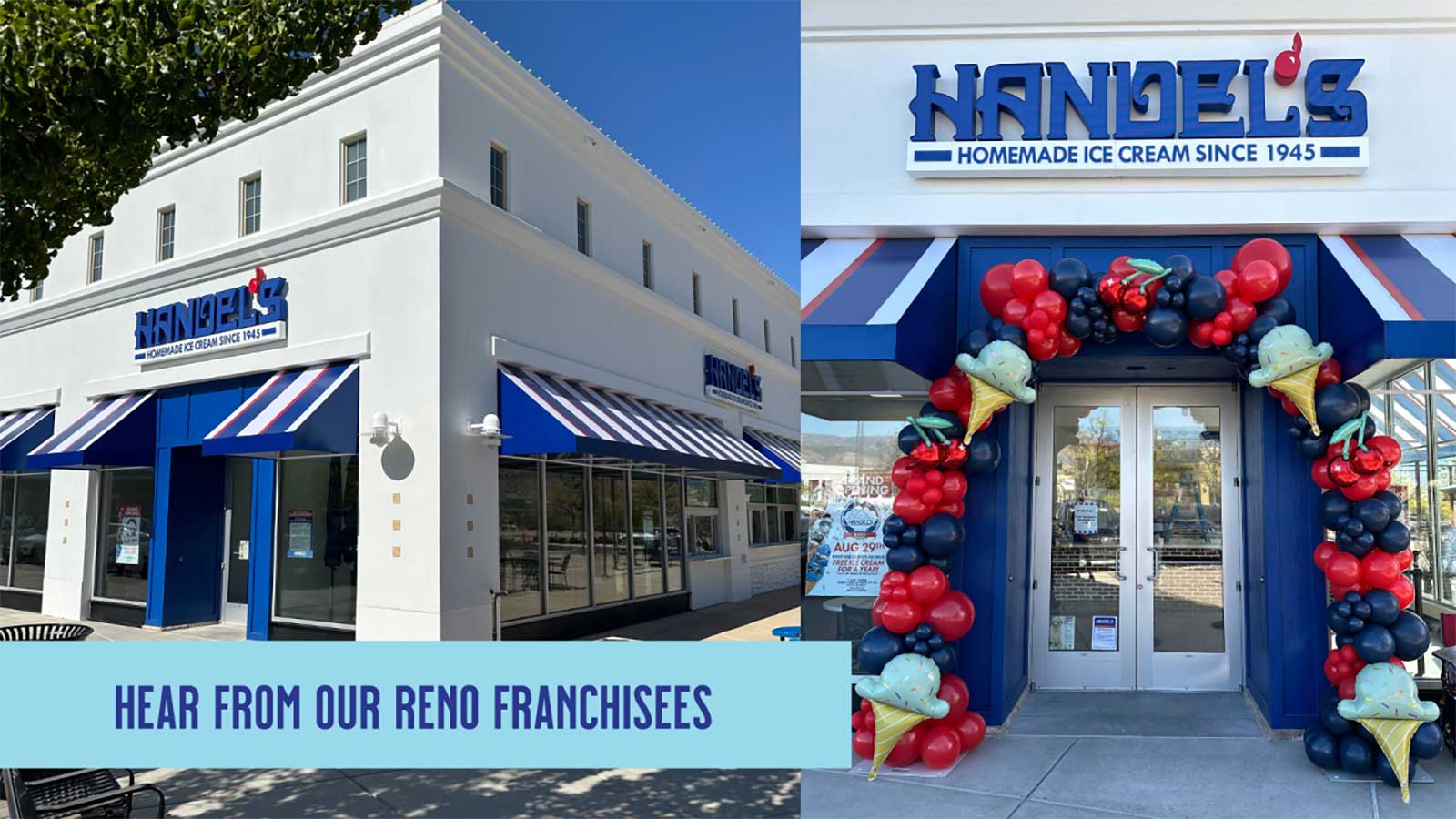 Handel's ice cream storefront in Reno, Nevada